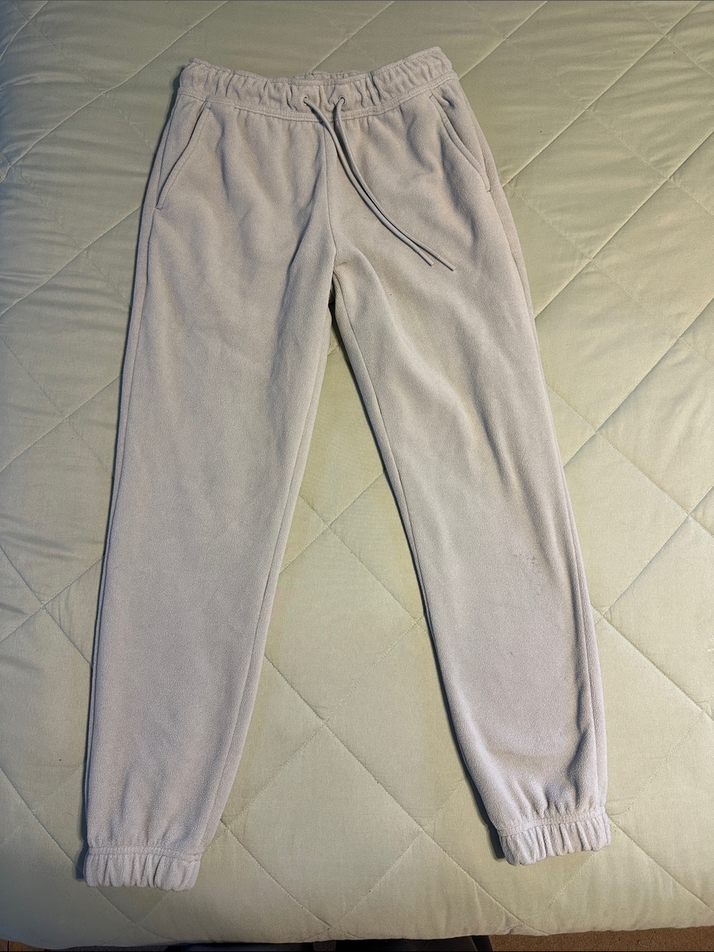 Xersion Men's Fleece Jogger Pants - Cream